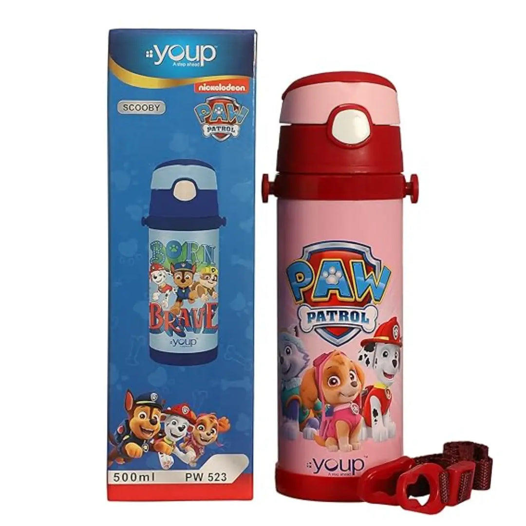 PAW Patrol Stainless Steel Bottle - Scooby (500 ml) - Pink