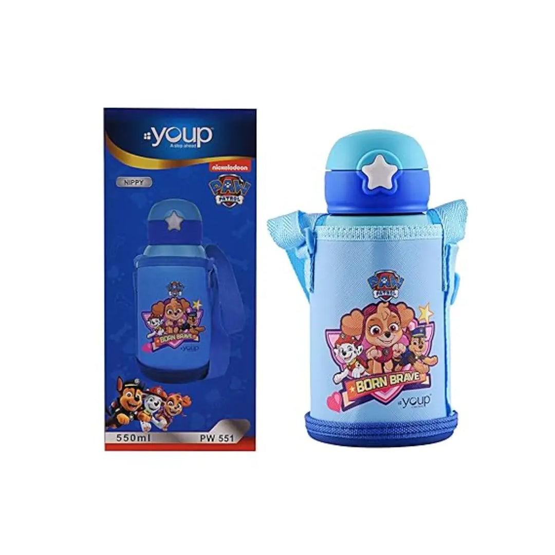 PAW Patrol Stainless Steel Bottle - Nippy (550 ml) - Blue