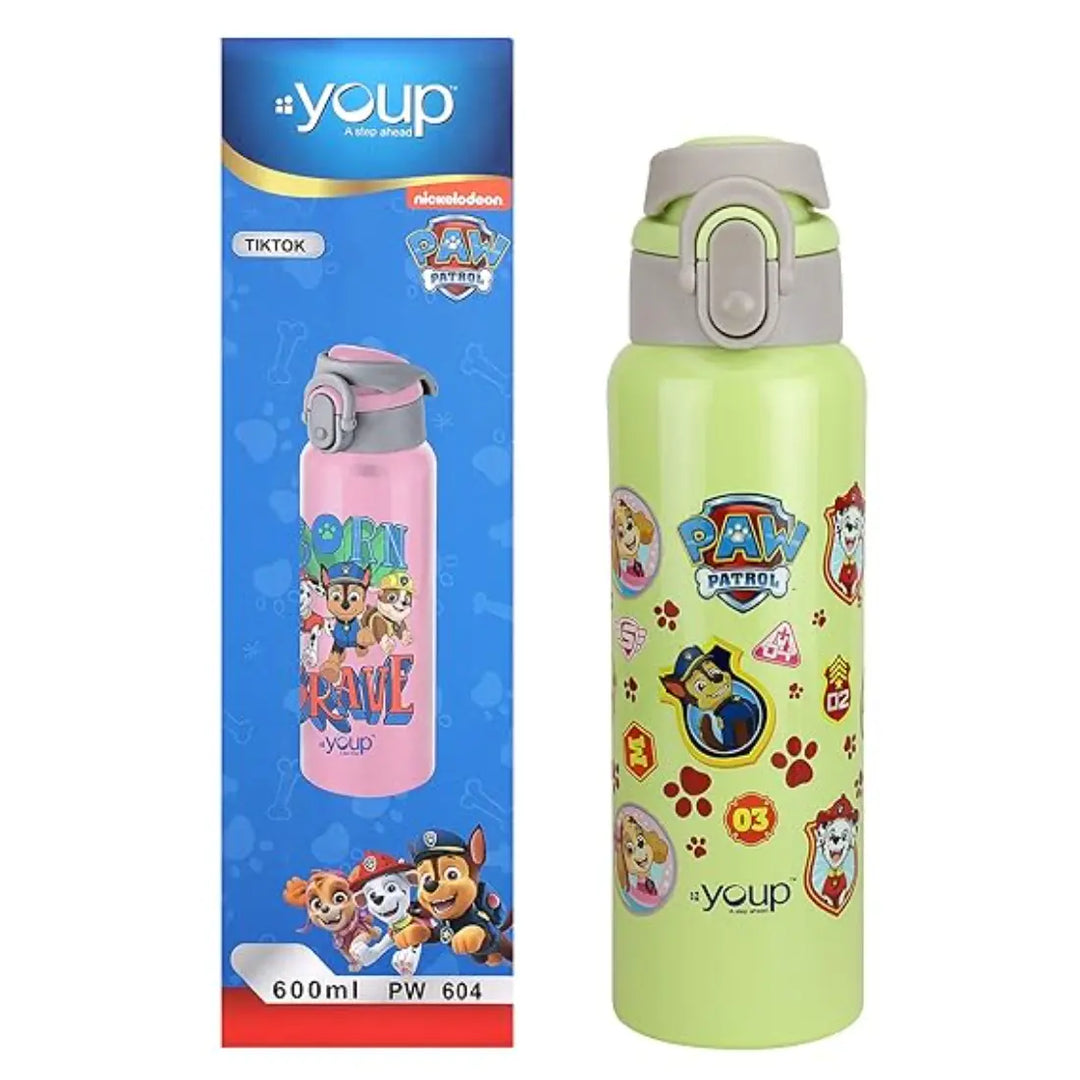 PAW Patrol Stainless Steel Bottle - Tiktok (600 ml) - Green