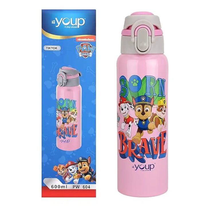 PAW Patrol Stainless Steel Bottle - Tiktok (600 ml) - Pink