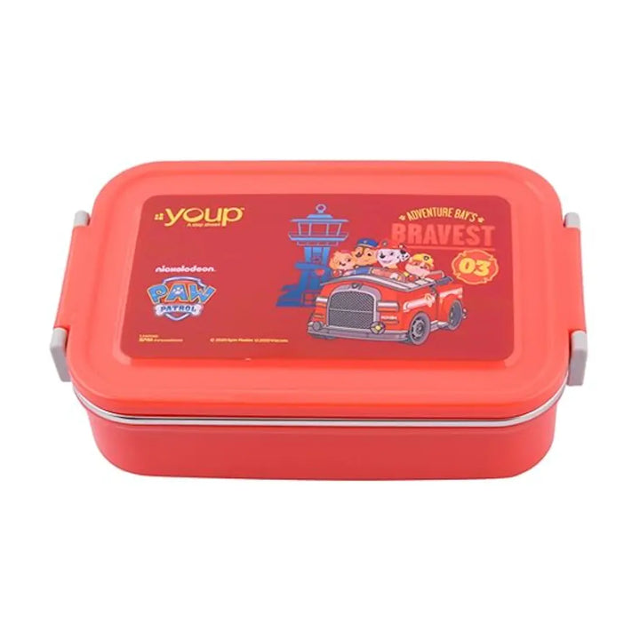 PAW Patrol Stainless Steel Lunch Box - Tasty Bites (850 ml) - Red