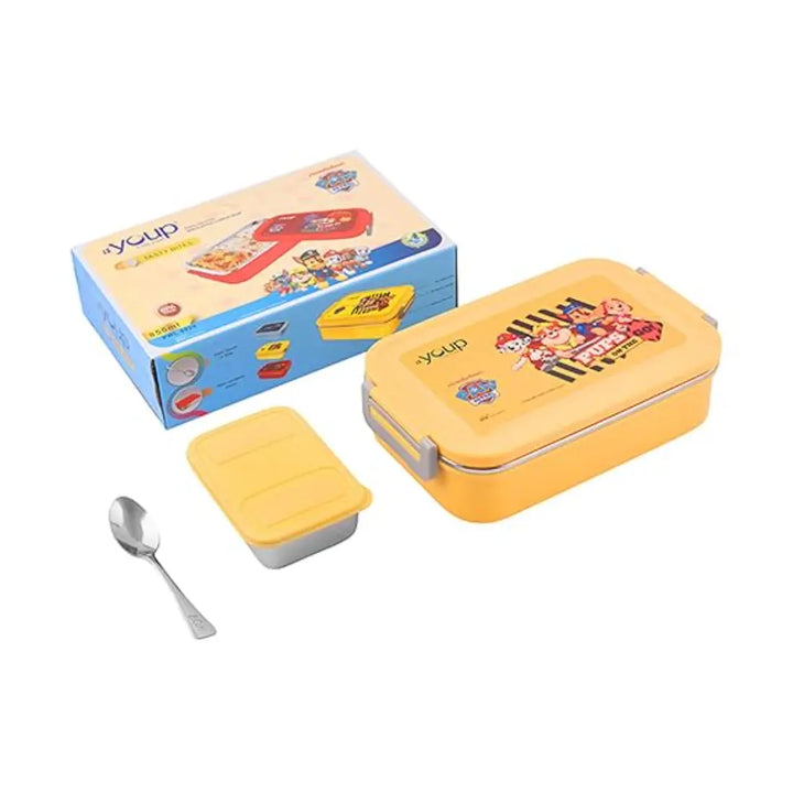 PAW Patrol Stainless Steel Lunch Box - Tasty Bites (850 ml) - Yellow