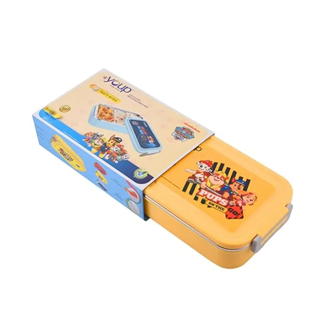 PAW Patrol Stainless Steel Lunch Box - Tasty Bites (850 ml) - Yellow