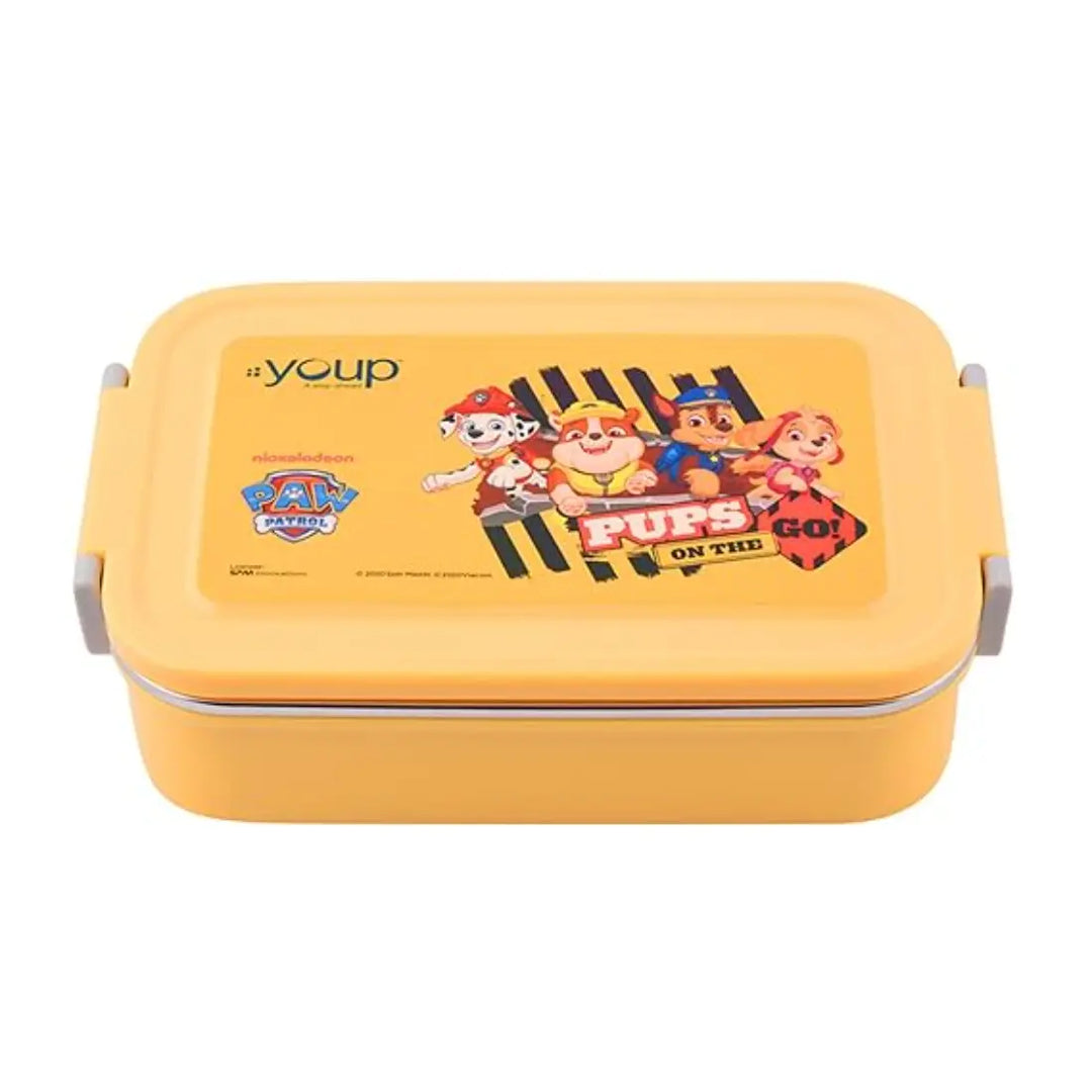 PAW Patrol Stainless Steel Lunch Box - Tasty Bites (850 ml) - Yellow