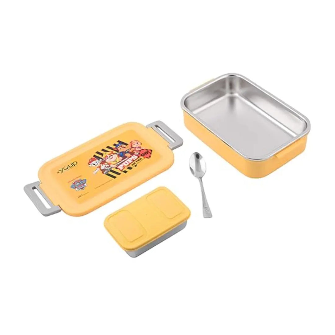 PAW Patrol Stainless Steel Lunch Box - Tasty Bites (850 ml) - Yellow