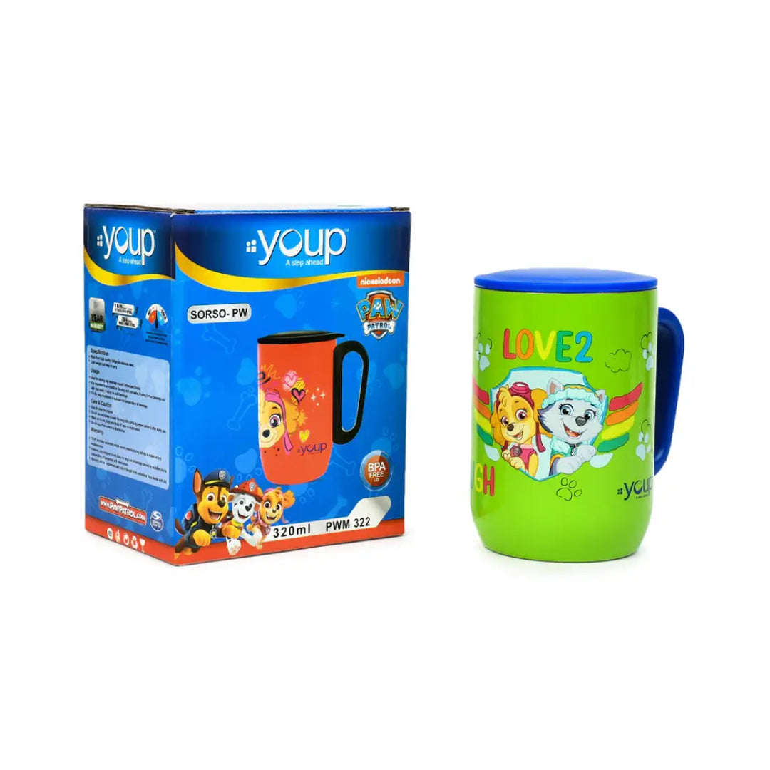 PAW Patrol Stainless Steel Mug - Sorso-PWM (320 ml) - Green