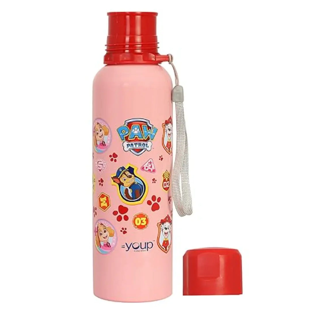 PAW Patrol Stainless Steel Bottle - Coral (750 ml) - Pink