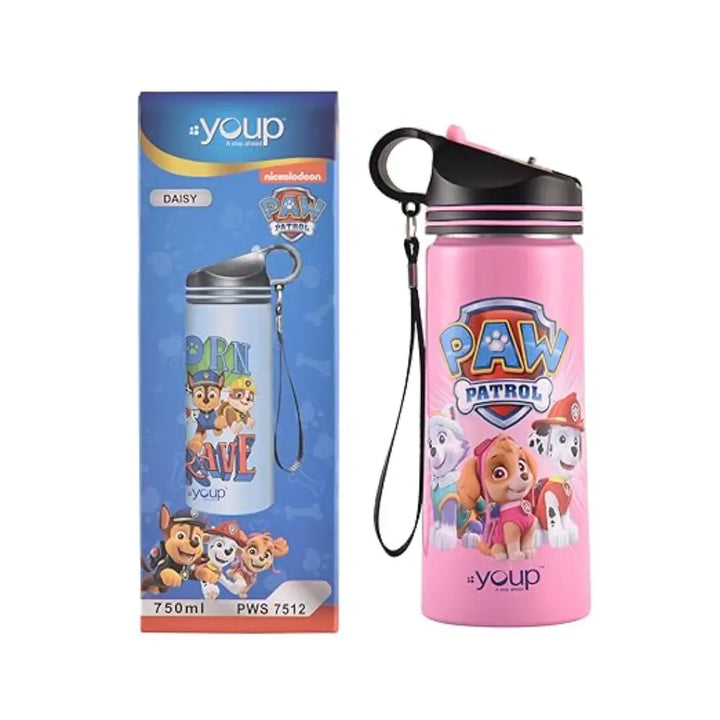 PAW Patrol Stainless Steel Bottle - Daisy (750 ml) - Pink