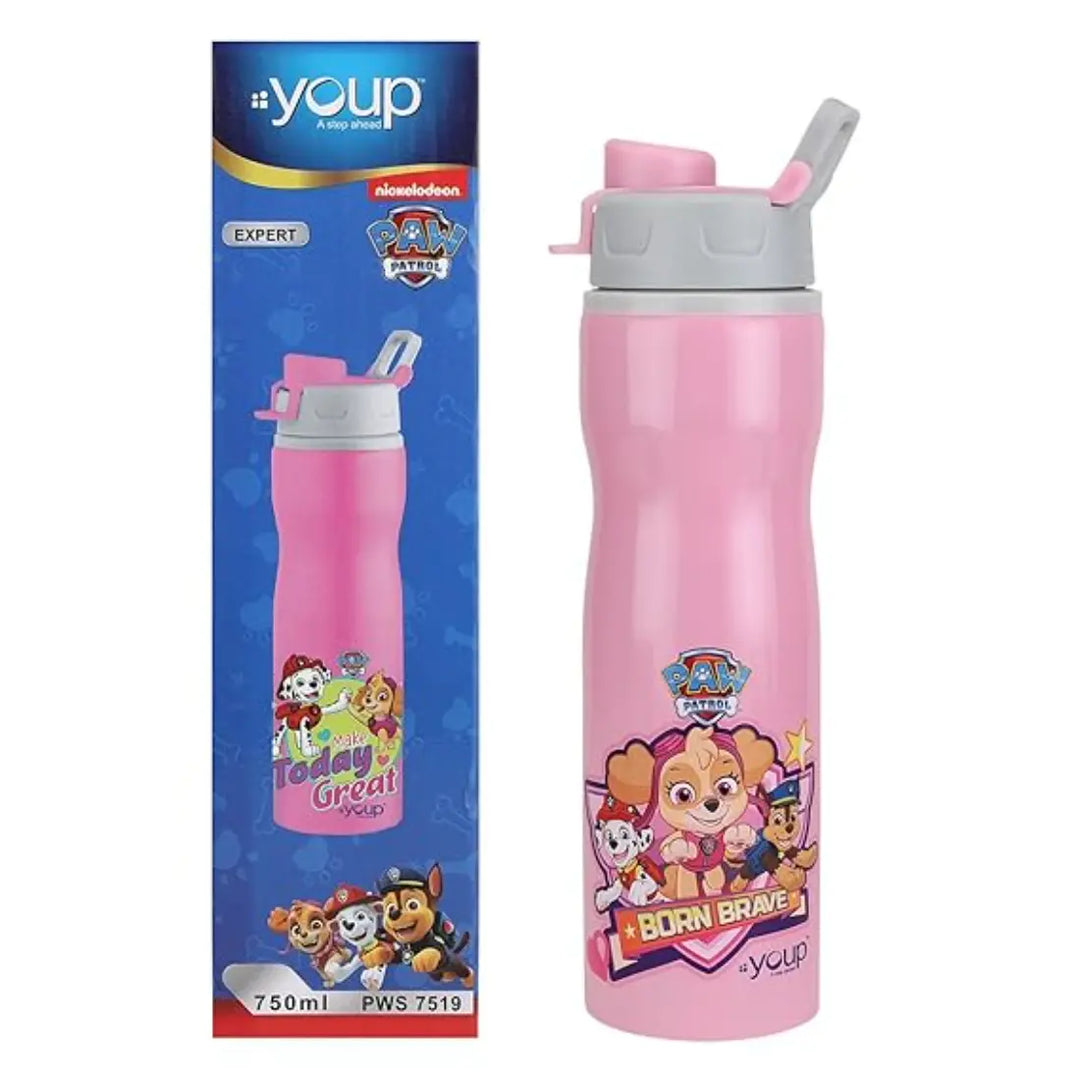 PAW Patrol Stainless Steel Bottle - Expert (750 ml) - Pink