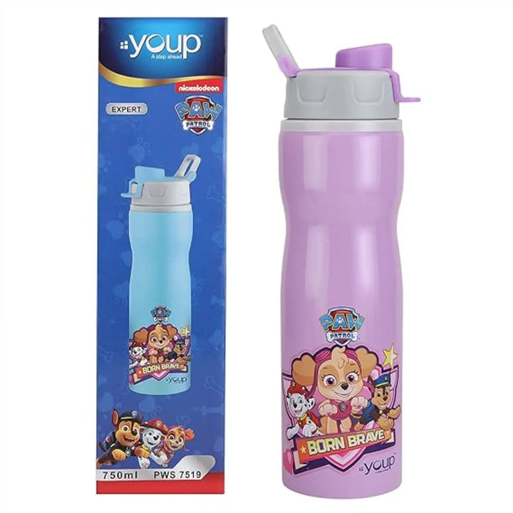 PAW Patrol Stainless Steel Bottle - Expert (750 ml) - Purple