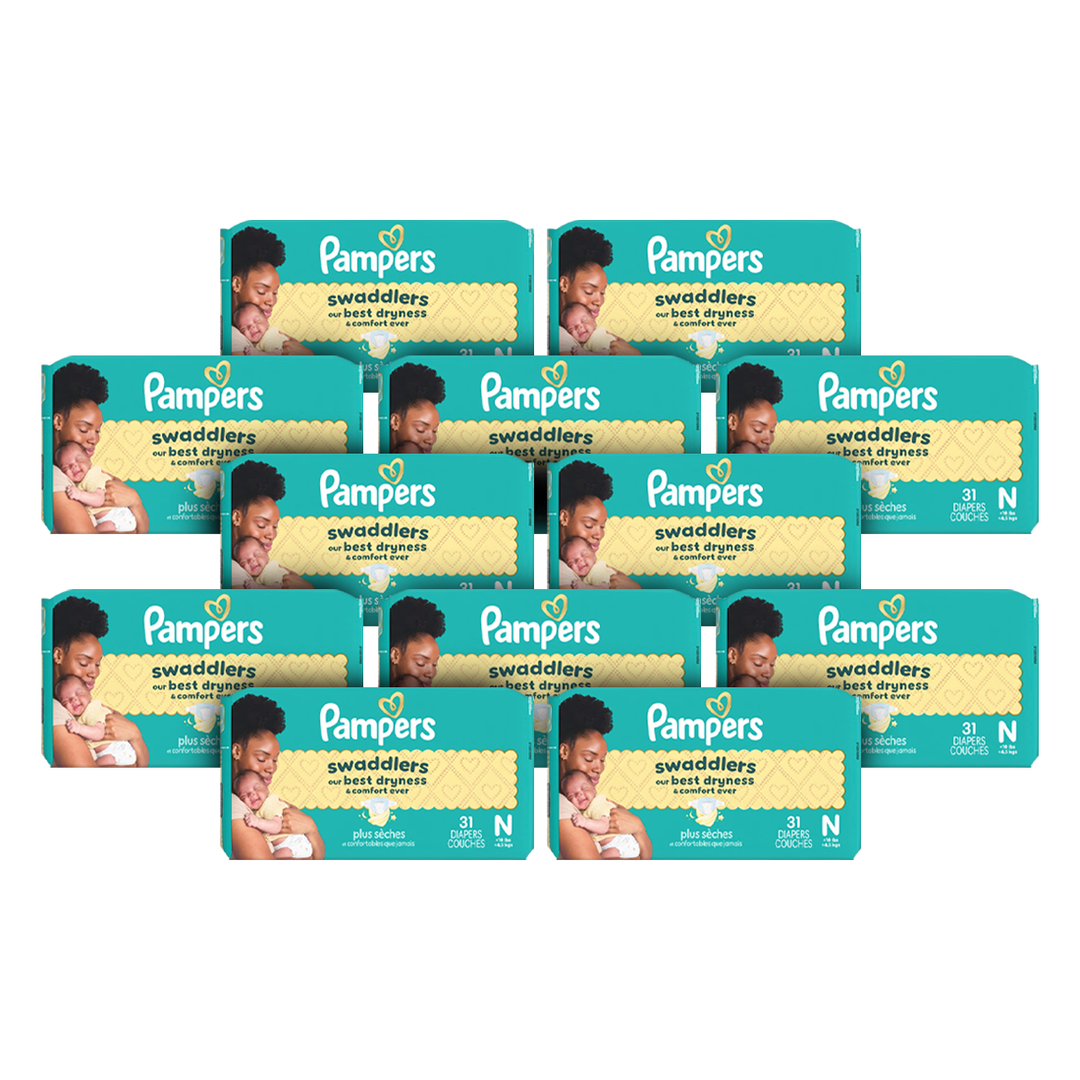 Pampers Swaddlers Taped Diapers Size NB (31pcs) (<4.5KG)