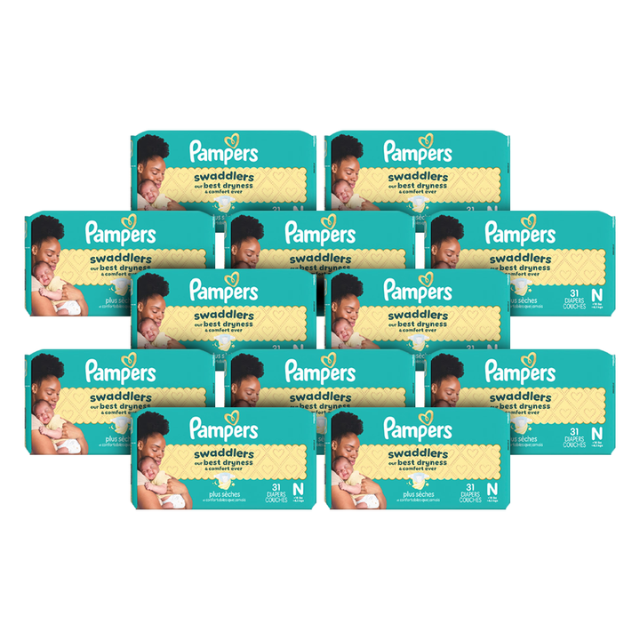 Pampers Swaddlers Taped Diapers Size NB (31pcs) (<4.5KG)