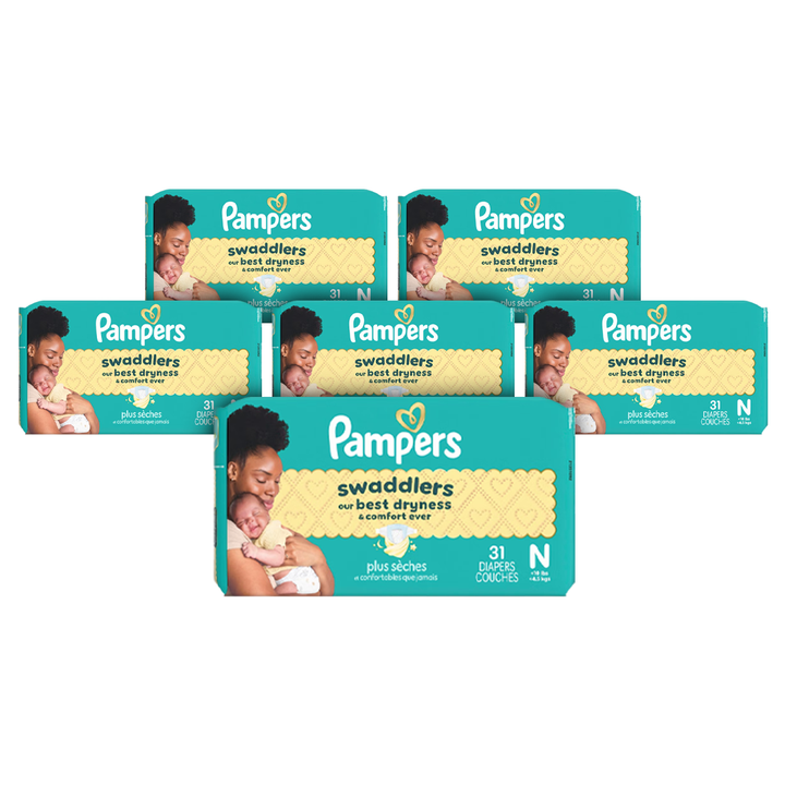 Pampers Swaddlers Taped Diapers Size NB (31pcs) (<4.5KG)