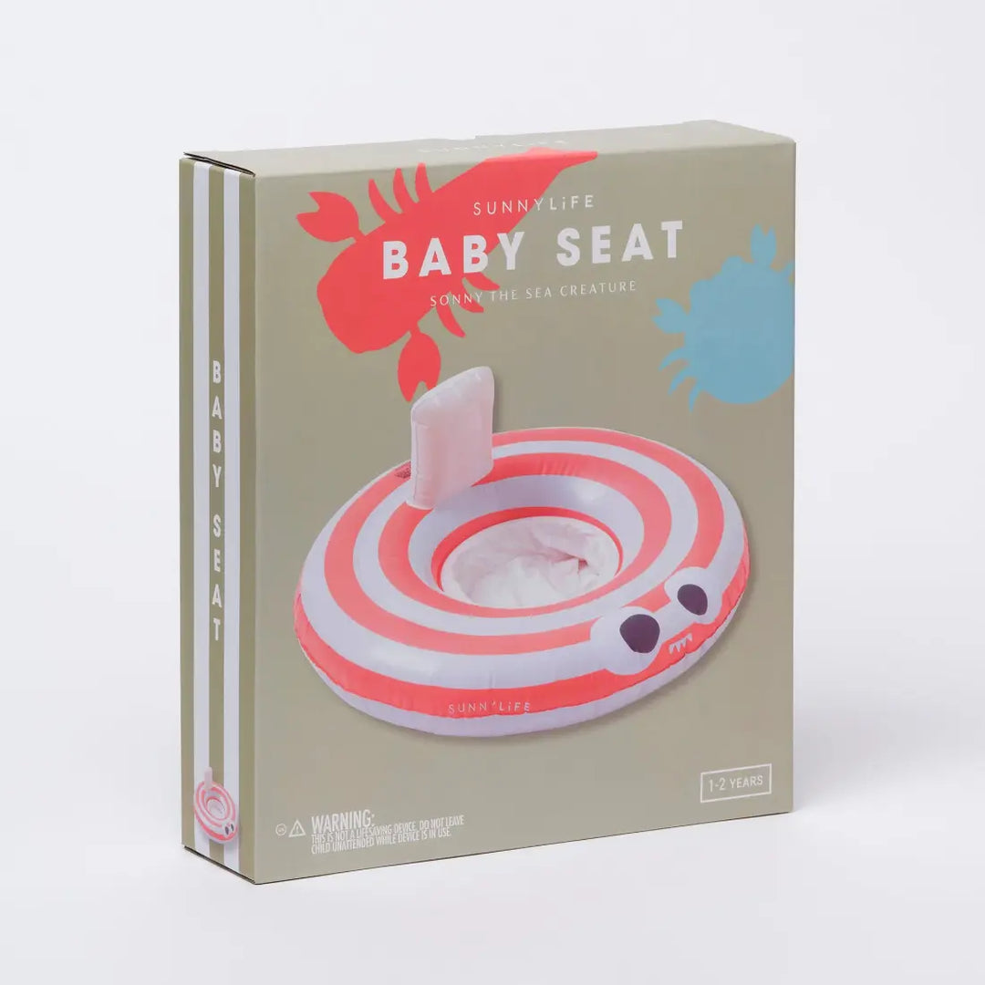 SUNNYLiFE Baby Seat - Sonny the Sea Creature Neon Orange