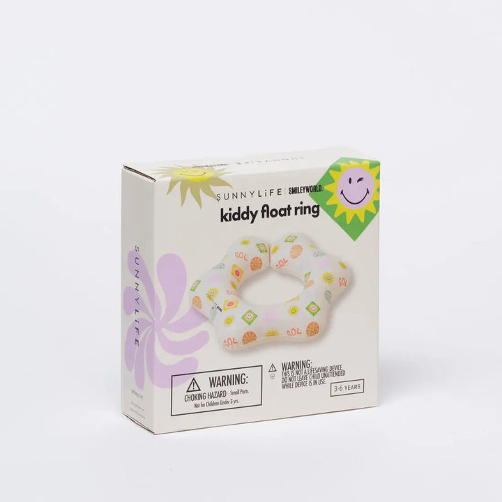 SUNNYLiFE Kiddy Float Ring - SmileyWorld Sol Sea