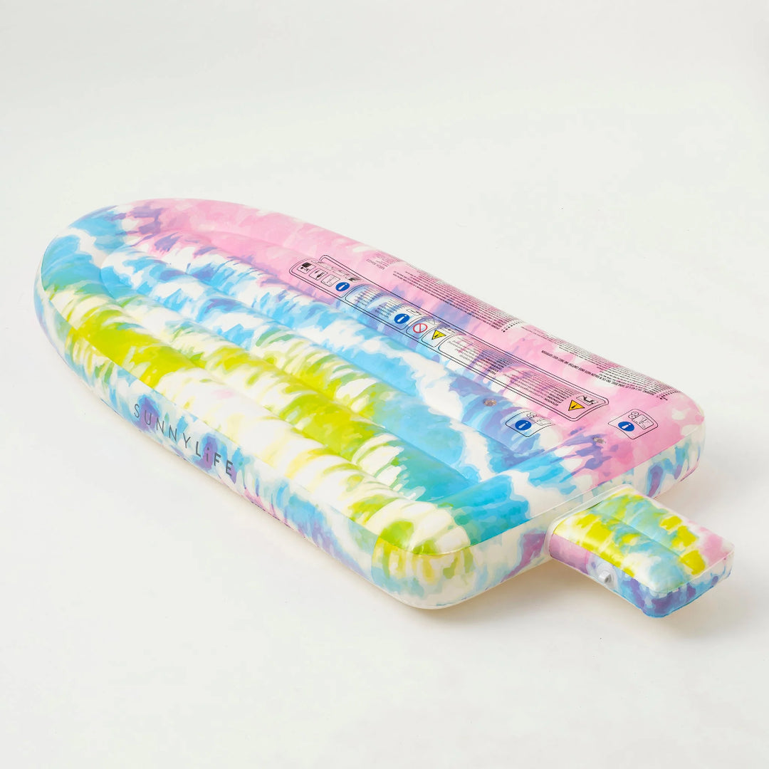 SUNNYLiFE Luxe Lie-On Float - Ice Pop Tie Dye