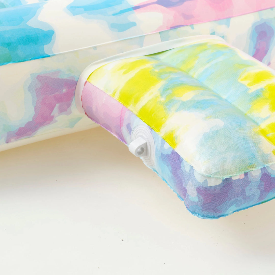 SUNNYLiFE Luxe Lie-On Float - Ice Pop Tie Dye