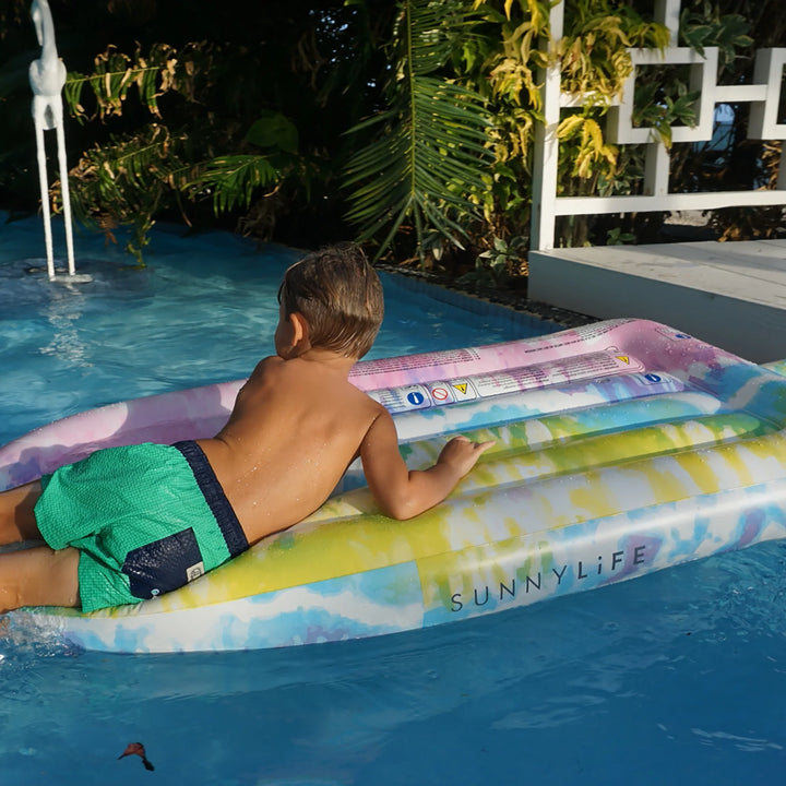 SUNNYLiFE Luxe Lie-On Float - Ice Pop Tie Dye