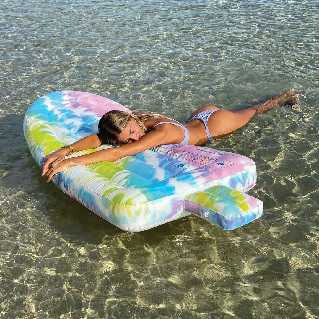 SUNNYLiFE Luxe Lie-On Float - Ice Pop Tie Dye