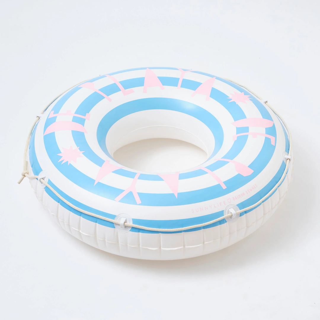 SUNNYLiFE Retro Pool Ring - De Playa Stripe