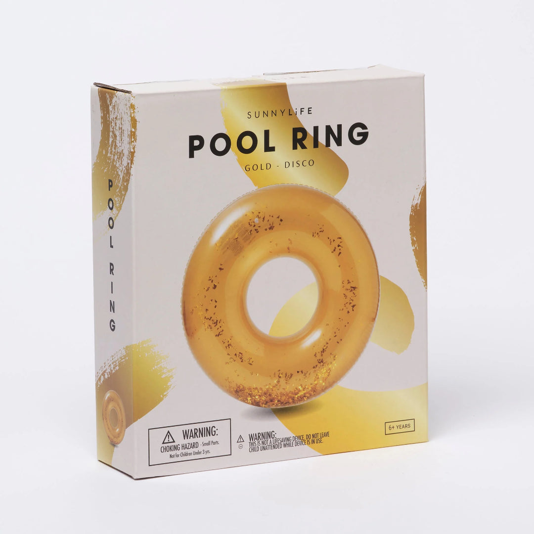 SUNNYLiFE Pool Ring - Disco Gold