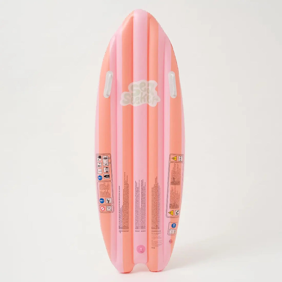 SUNNYLiFE Ride With Me Surfboard Float - Sea Seeker Strawberry