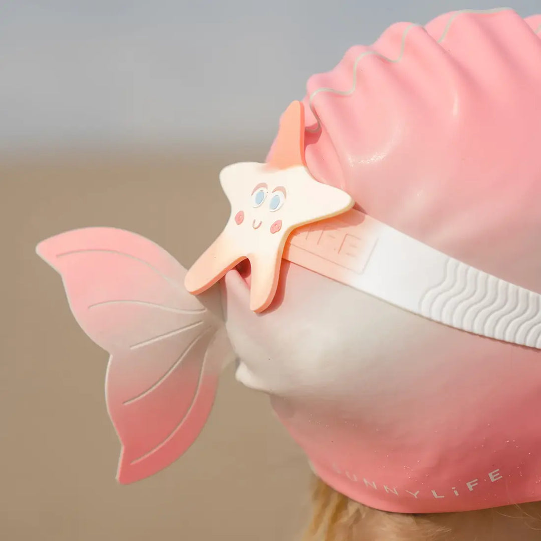 SUNNYLiFE Shaped Swimming Cap - Ocean Treasure Rose Ombre