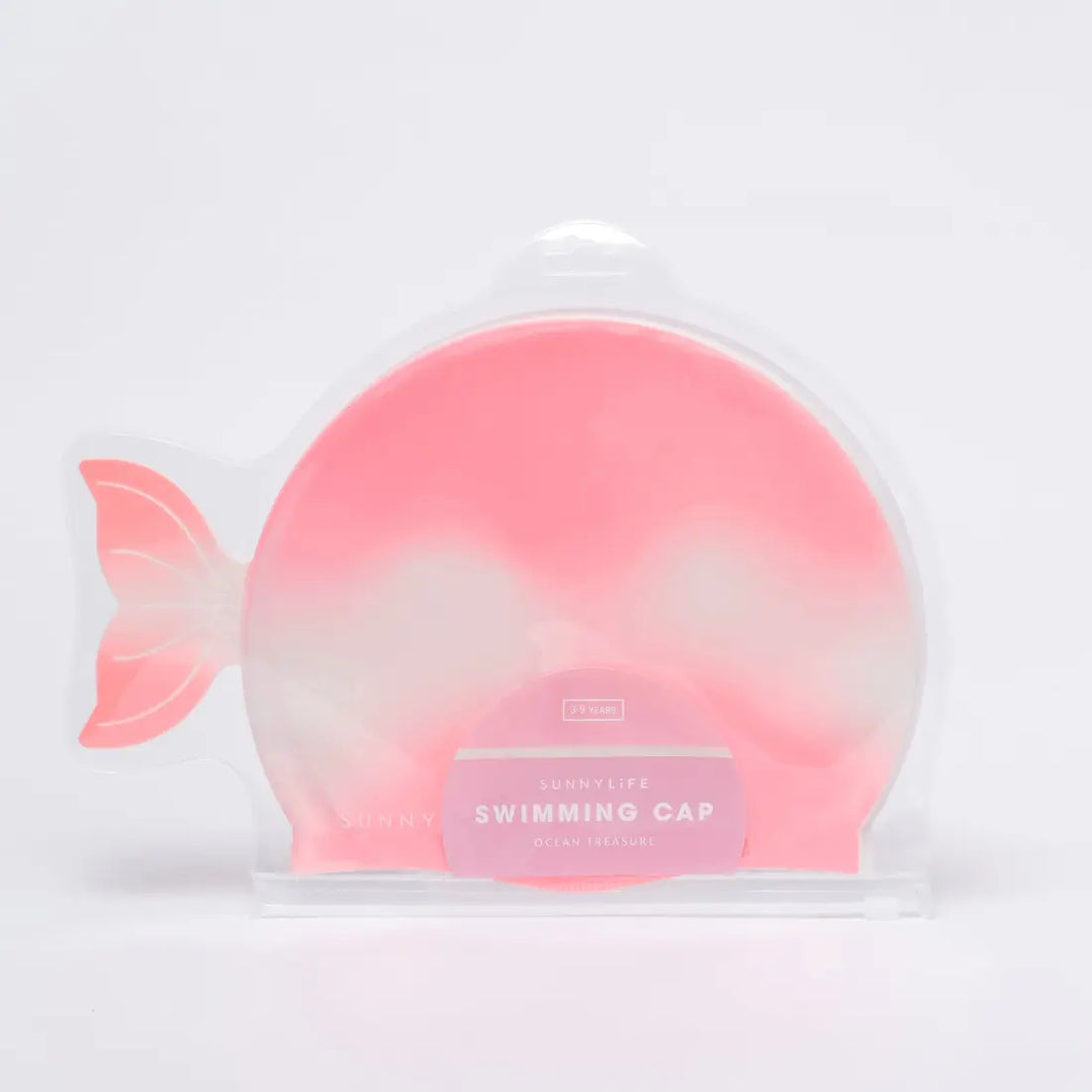 SUNNYLiFE Shaped Swimming Cap - Ocean Treasure Rose Ombre