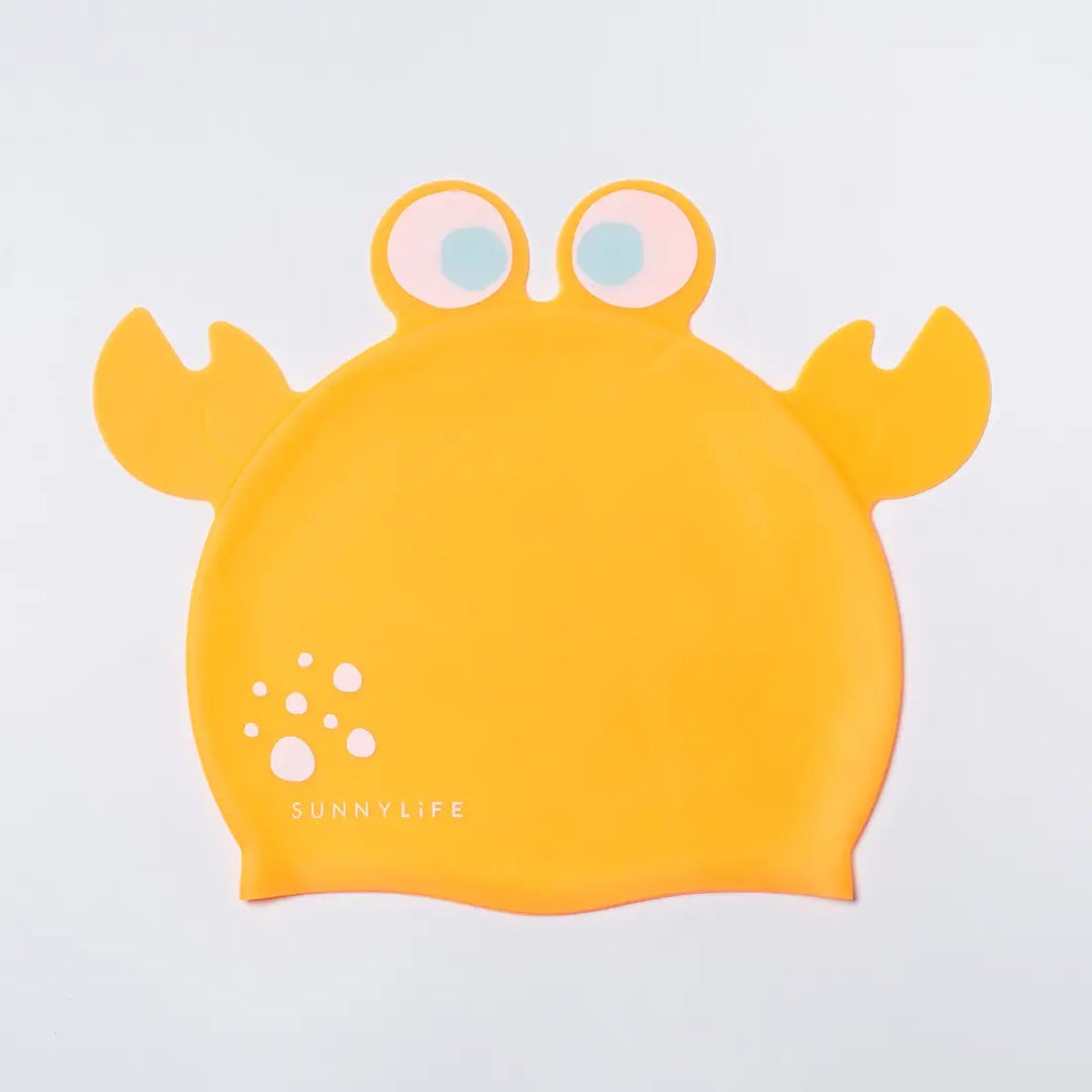 SUNNYLiFE Shaped Swimming Cap - Sonny the Sea Creature Neon Orange