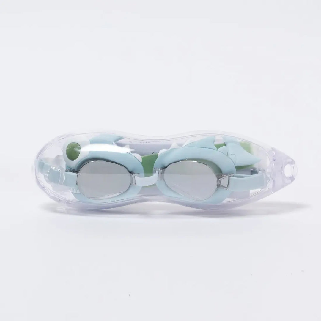 SUNNYLiFE Mini Swim Goggles - Shark Tribe Khaki