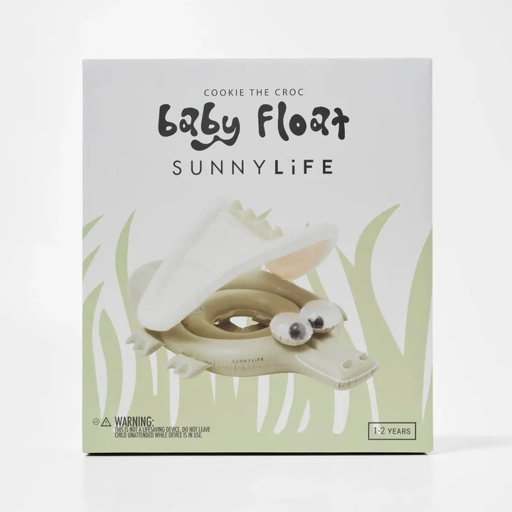 SUNNYLiFE Baby Float - Cookie the Croc Khaki