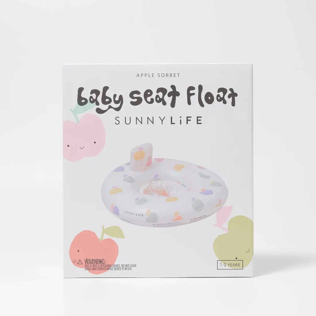 SUNNYLiFE Baby Seat Float - Apple Sorbet Multi