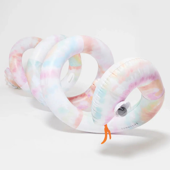 SUNNYLiFE Giant Inflatable Noodle Snake - Tie Dye Tie Dye