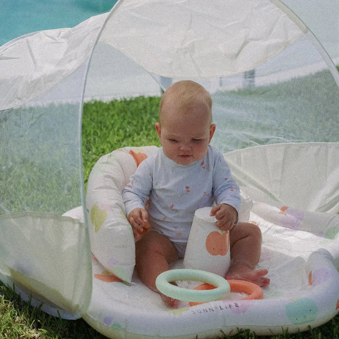 SUNNYLiFE Baby Playmat with Shade - Apple Sorbet Multi