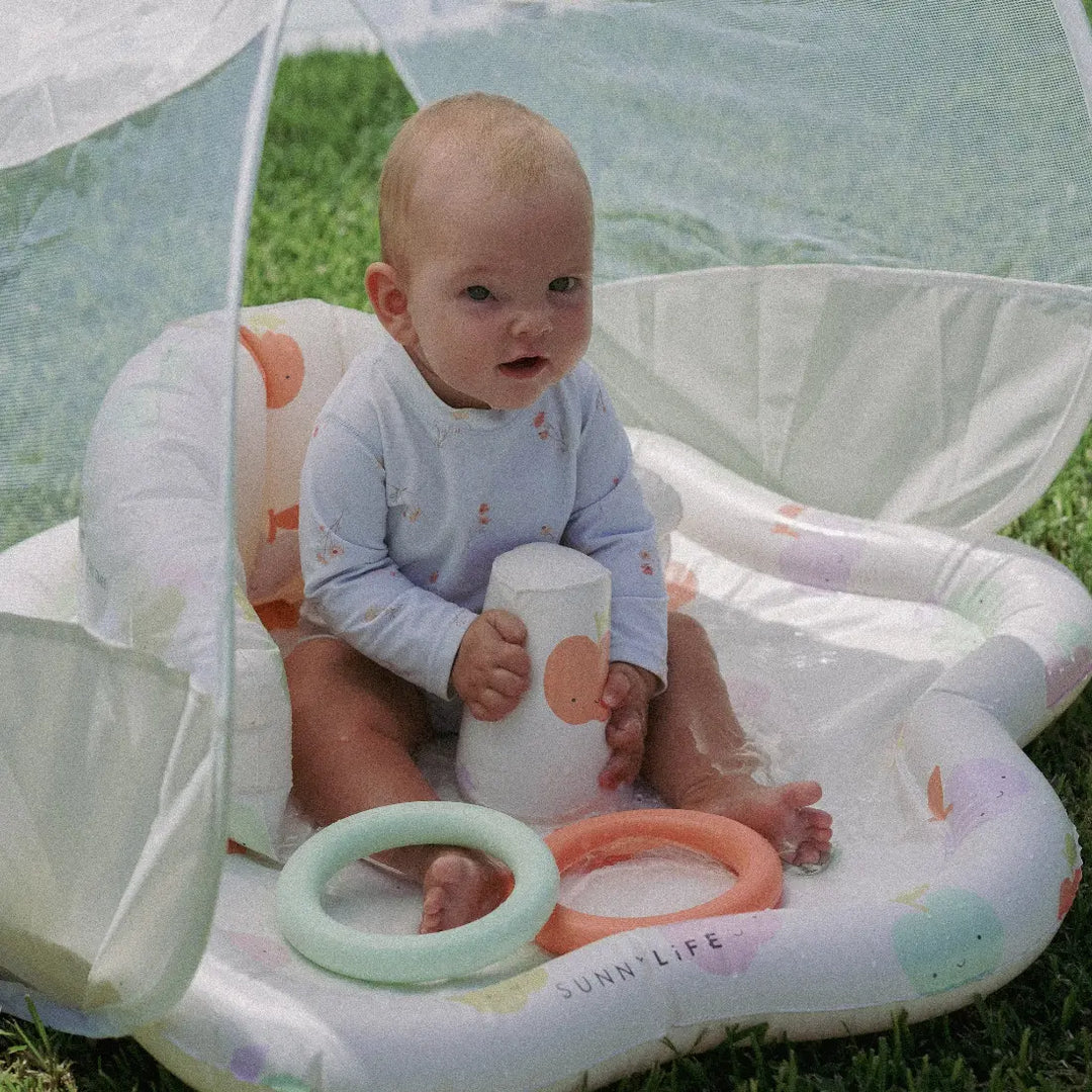 SUNNYLiFE Baby Playmat with Shade - Apple Sorbet Multi