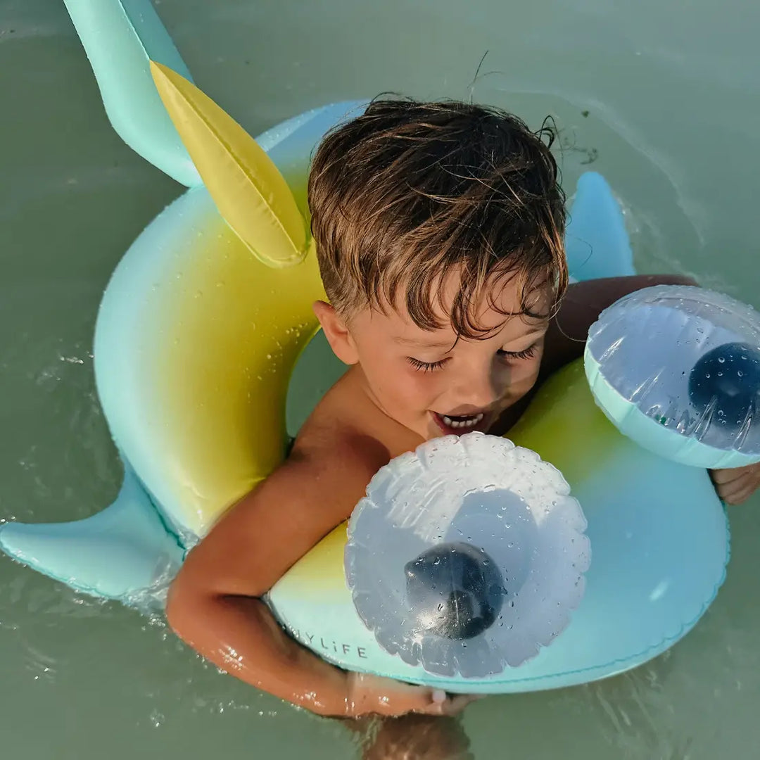 SUNNYLiFE Kids Pool Ring - Salty the Shark Multi