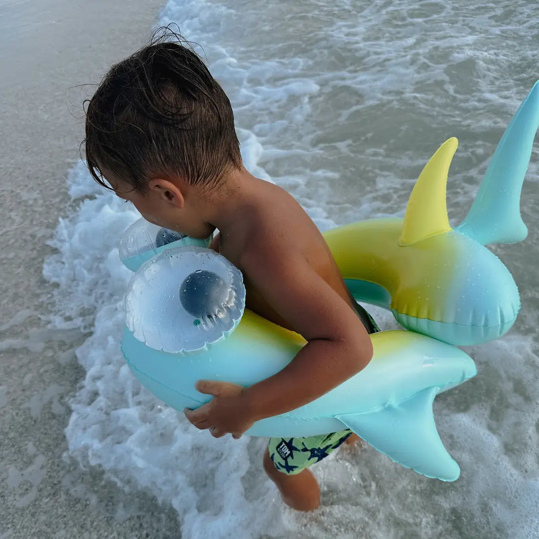 SUNNYLiFE Kids Pool Ring - Salty the Shark Multi