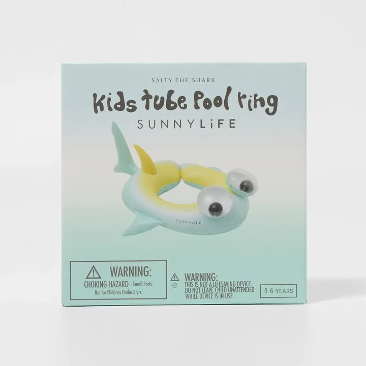 SUNNYLiFE Kids Pool Ring - Salty the Shark Multi