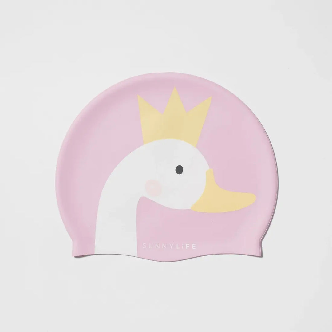 SUNNYLiFE Kids Swimming Cap - Princess Swan Multi