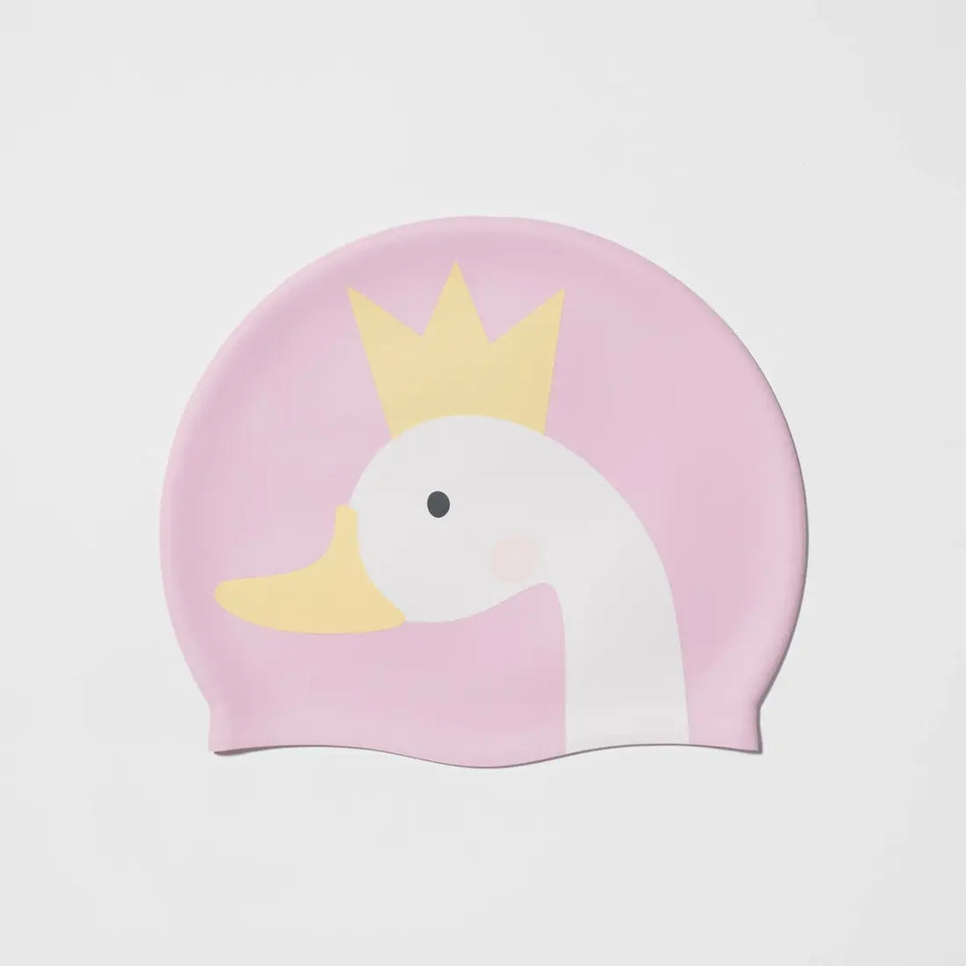 SUNNYLiFE Kids Swimming Cap - Princess Swan Multi