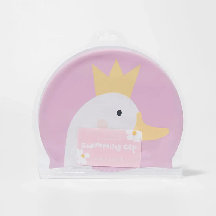 SUNNYLiFE Kids Swimming Cap - Princess Swan Multi