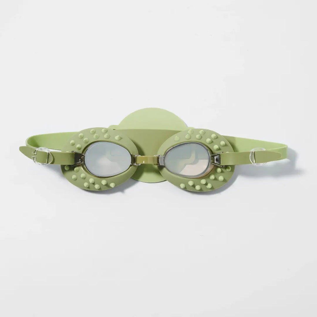 SUNNYLiFE Kids Swim Goggles - Cookie the Croc Khaki