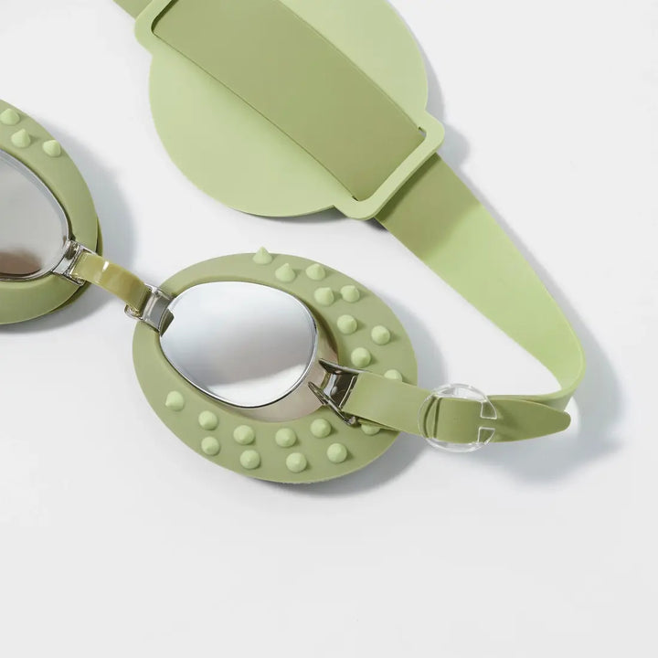 SUNNYLiFE Kids Swim Goggles - Cookie the Croc Khaki