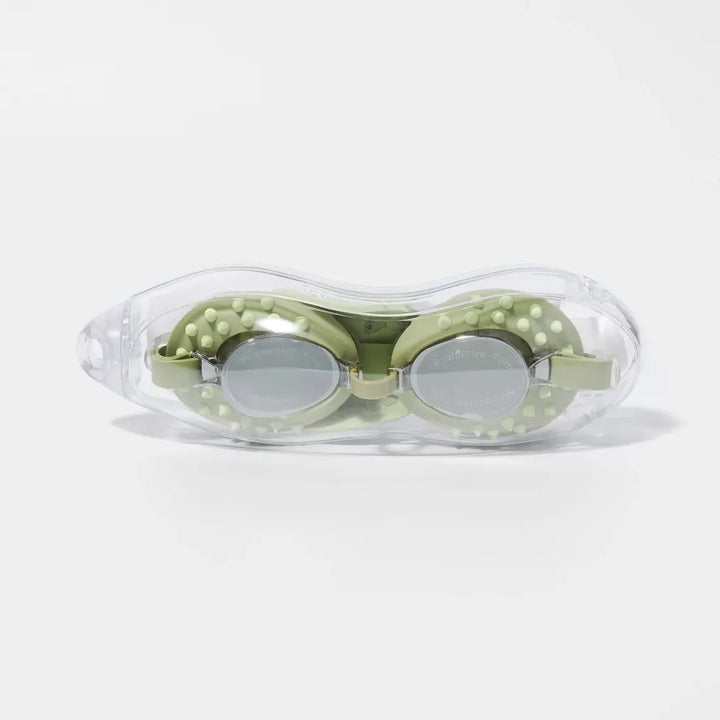 SUNNYLiFE Kids Swim Goggles - Cookie the Croc Khaki