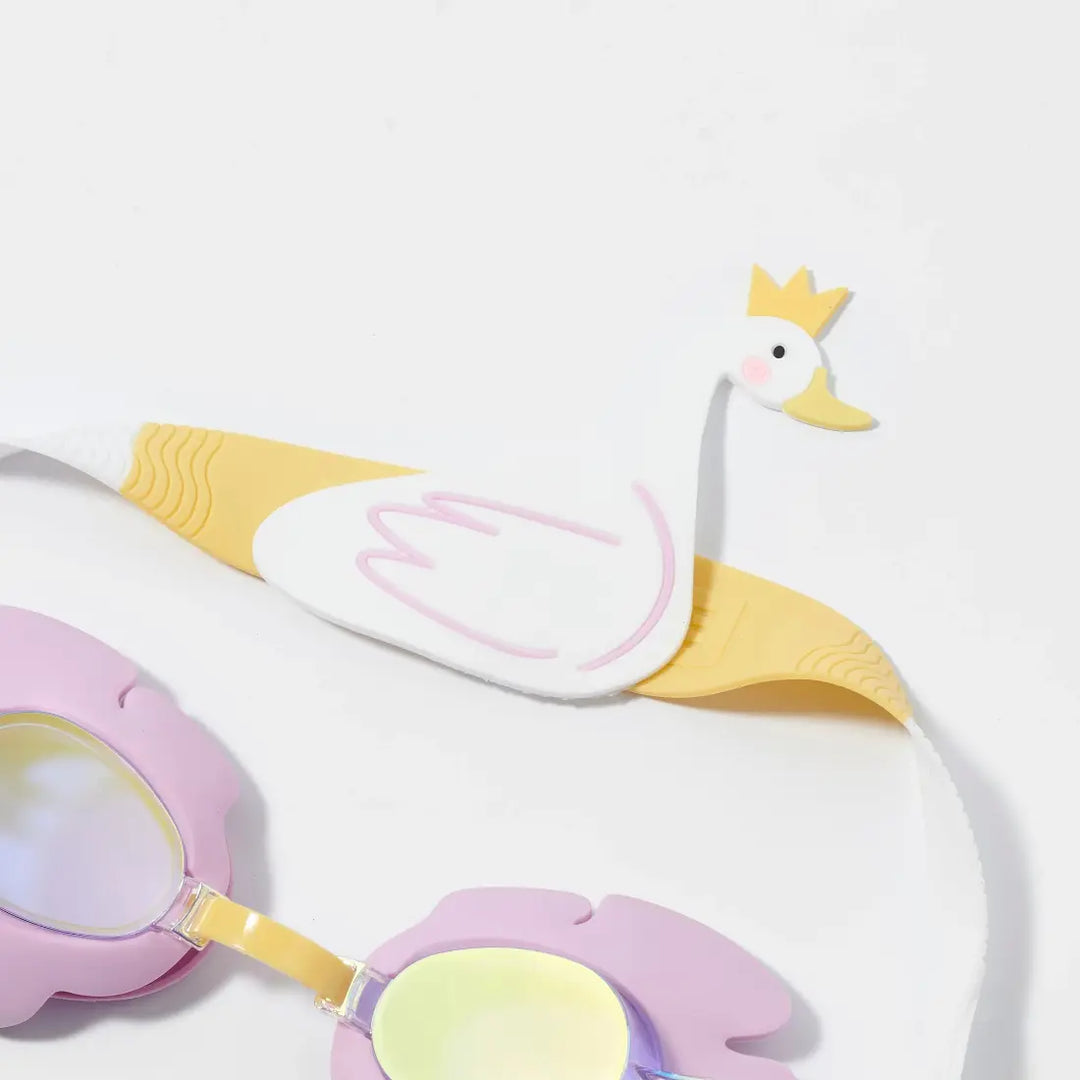 SUNNYLiFE Kids Swim Goggles - Princess Swan Multi