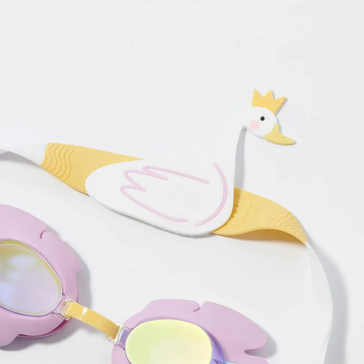 SUNNYLiFE Kids Swim Goggles - Princess Swan Multi