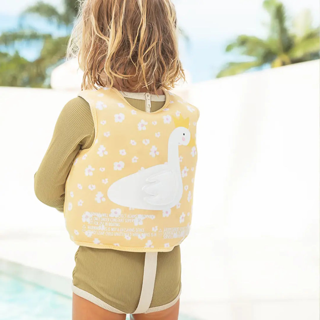 SUNNYLiFE Kids Swim Vest (2-3) - Princess Swan Buttercup