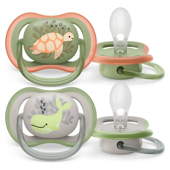 Philips Avent Ultra Air Soother (Turtle/Whale) (6-18m) (Twin Pack )