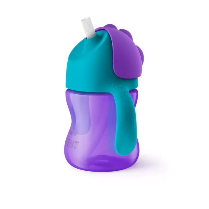 Philips Avent Straw Cup (Purple) (9m+) - 7oz/200ml (Single Pack)