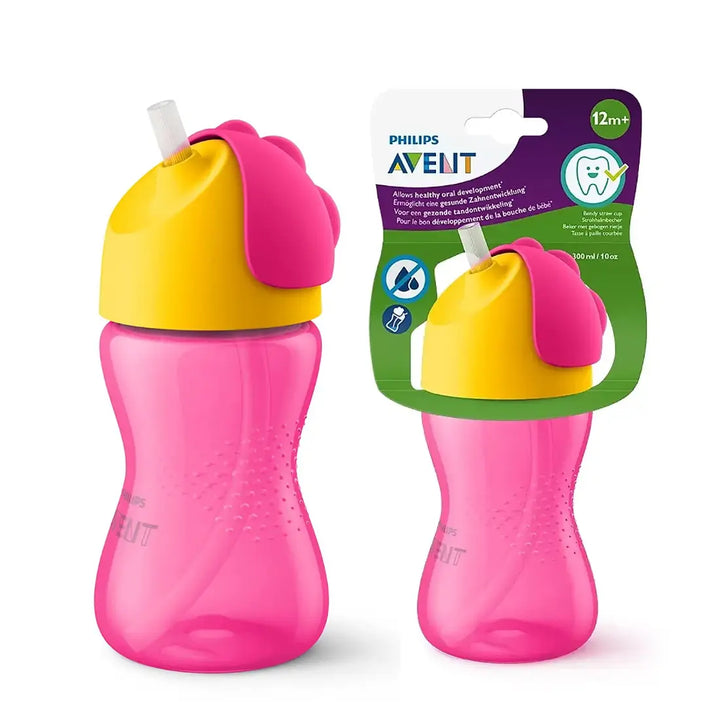 Philips Avent Straw Cup (Green) (12m+) - 10oz/300ml (Single Pack)